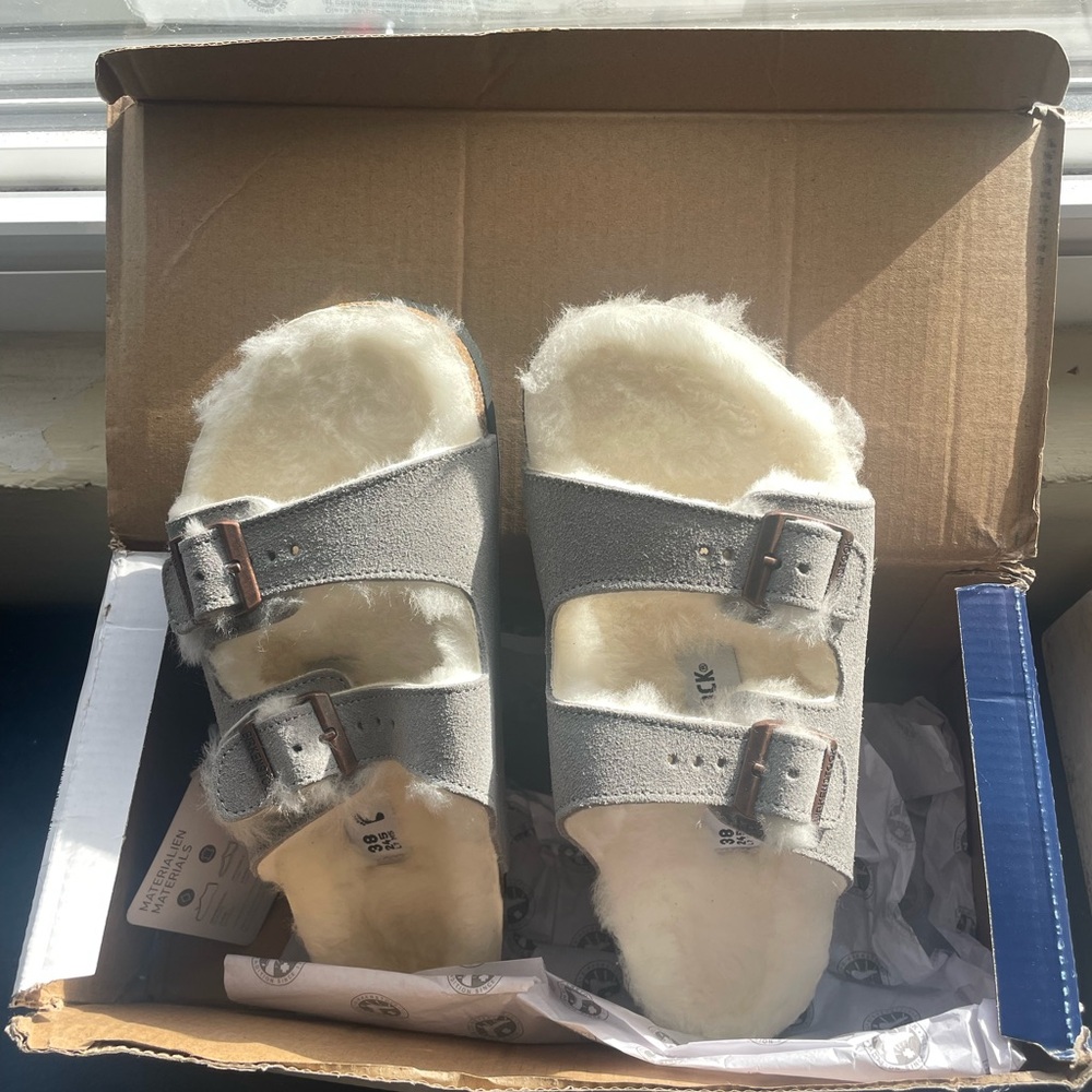 Birkenstock- Arizona Shearlingng